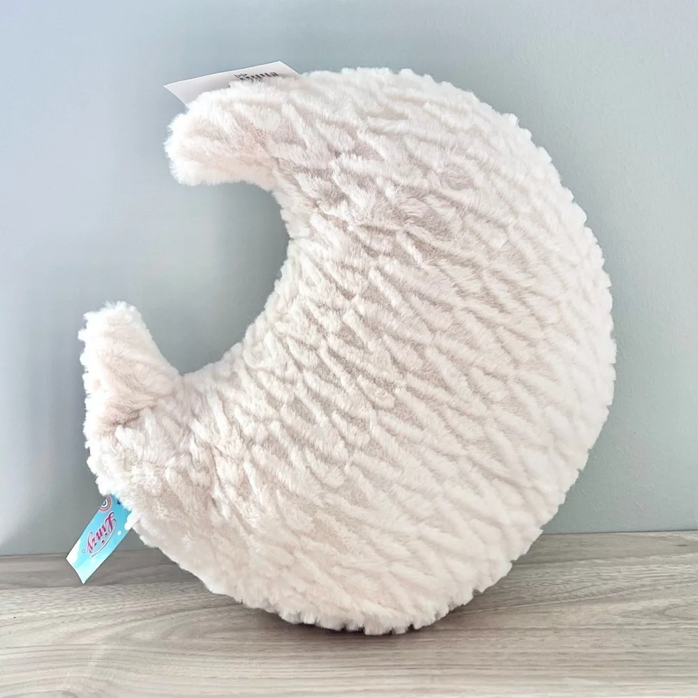 Crescent Moon Plush | 10″ | Cream